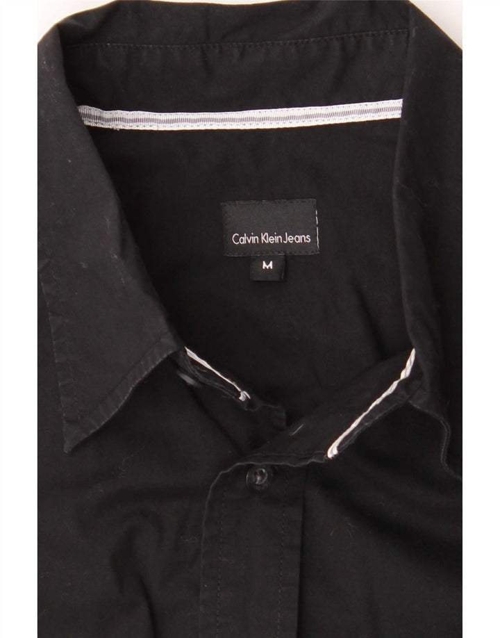 Calvin Klein Jeans muška košulja srednje crne pamučne boje