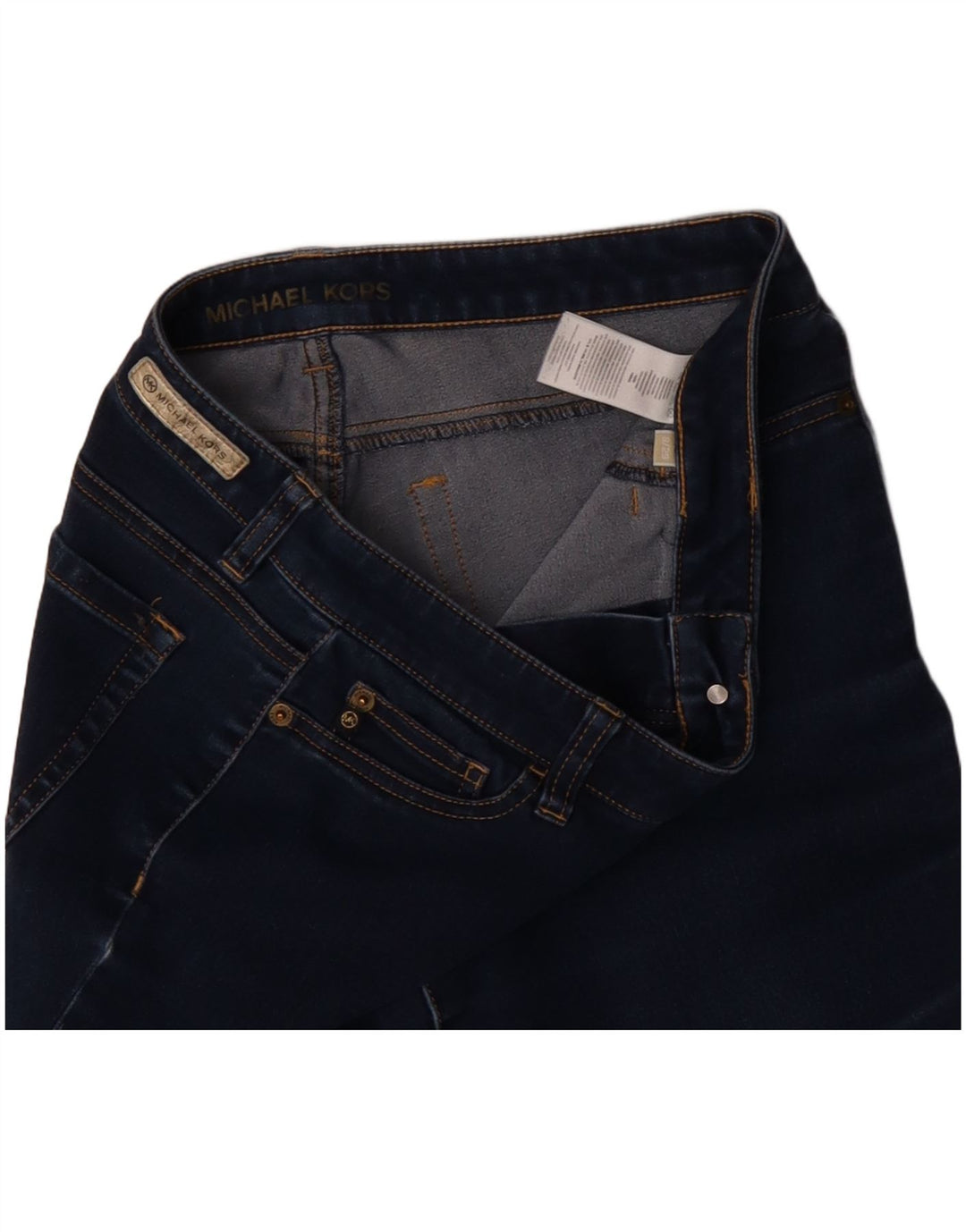 MICHAEL KORS Ženske uske traperice US 8 srednje W29 L29 tamnoplavi pamuk