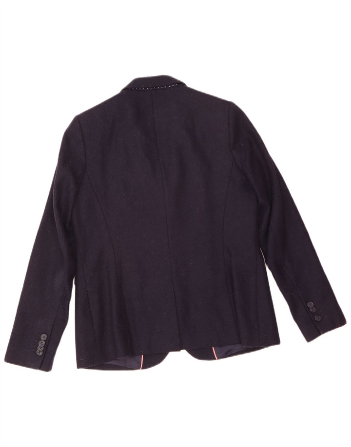 Crew Clothing Ženska jakna s 2 gumba UK 12 Srednje tamnoplava vuna