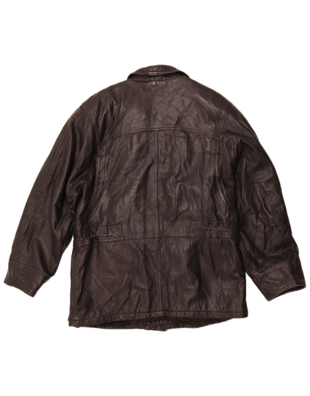 VINTAGE muška kožna jakna IT 50 velika crna koža