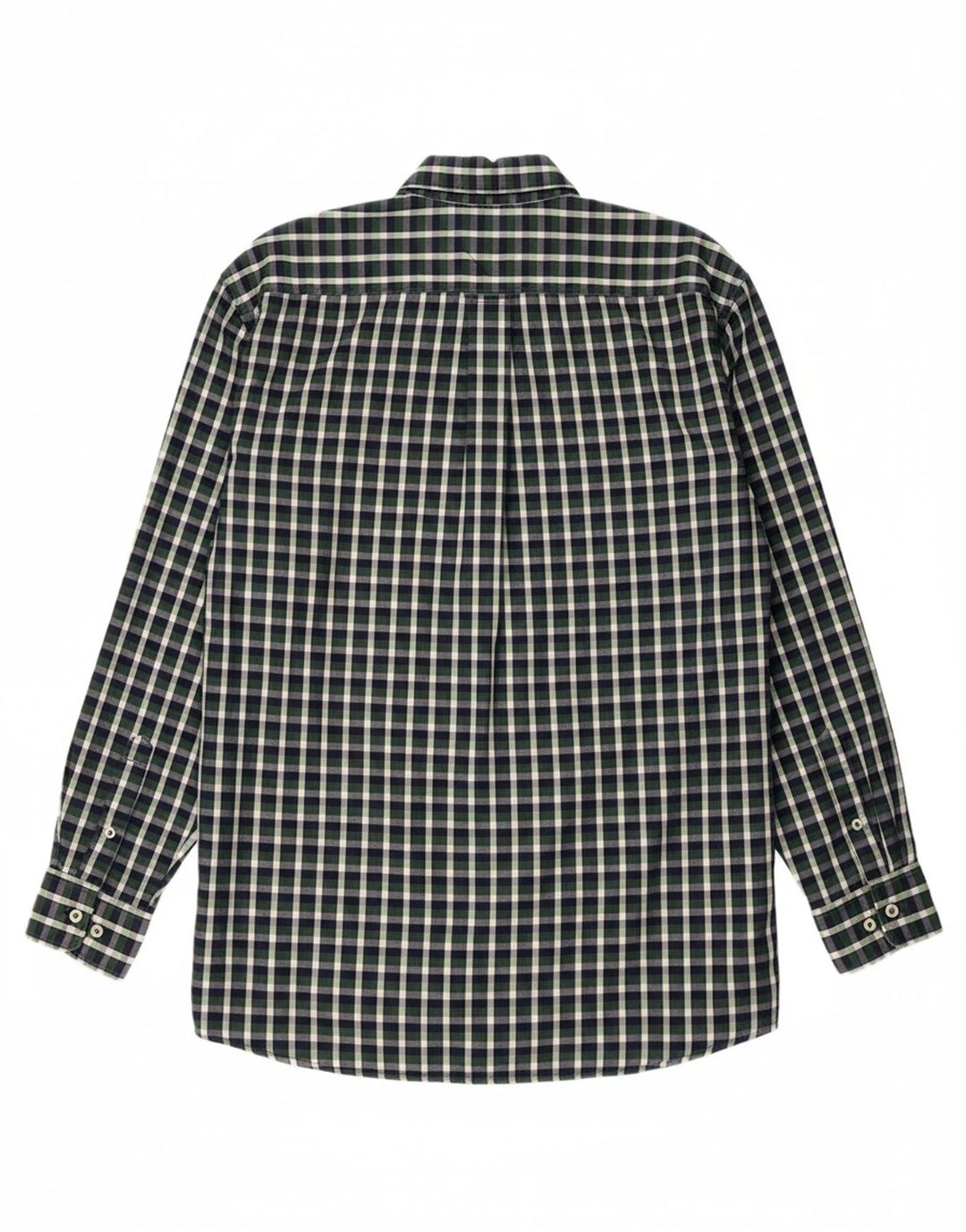 TOMMY HILFIGER Mens Shirt Large Green Check Vintage Tommy Hilfiger and Second-Hand Tommy Hilfiger from Messina Hembry 