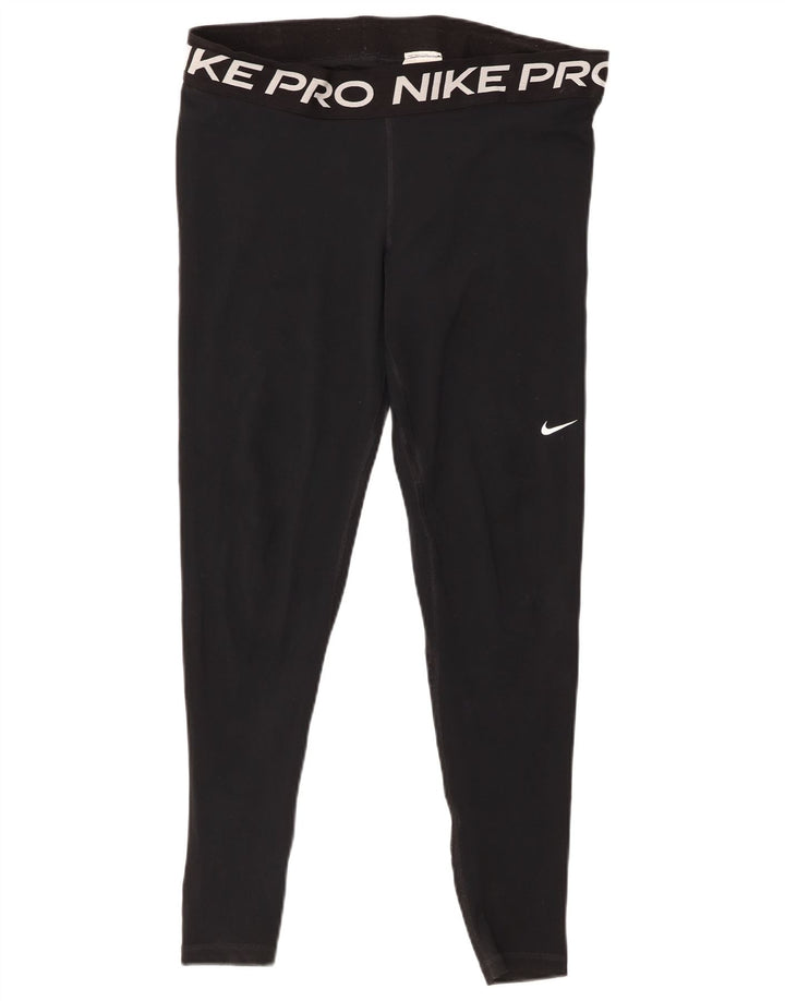 Nike ženske grafičke tajice UK 18 XL crni poliester