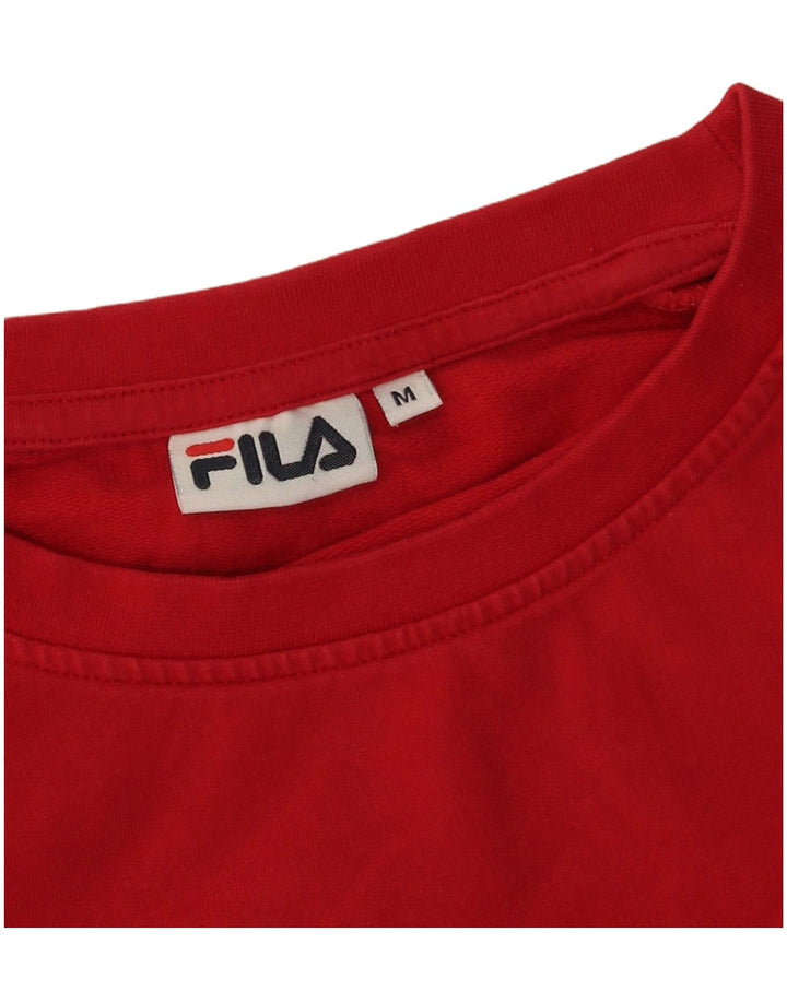 Fila ženski džemper s grafičkim motivima UK 14 srednje crvene boje