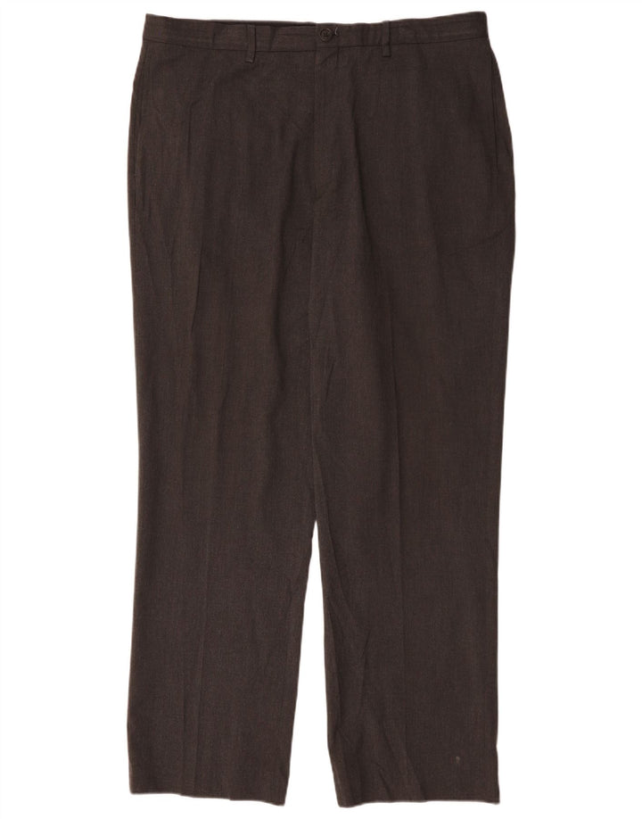 Calvin Klein muške ravne chino hlače W36 L32 sivi poliester