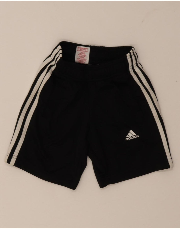 Adidas kratke sportske hlače za dječake 7-8 godina, crni poliester