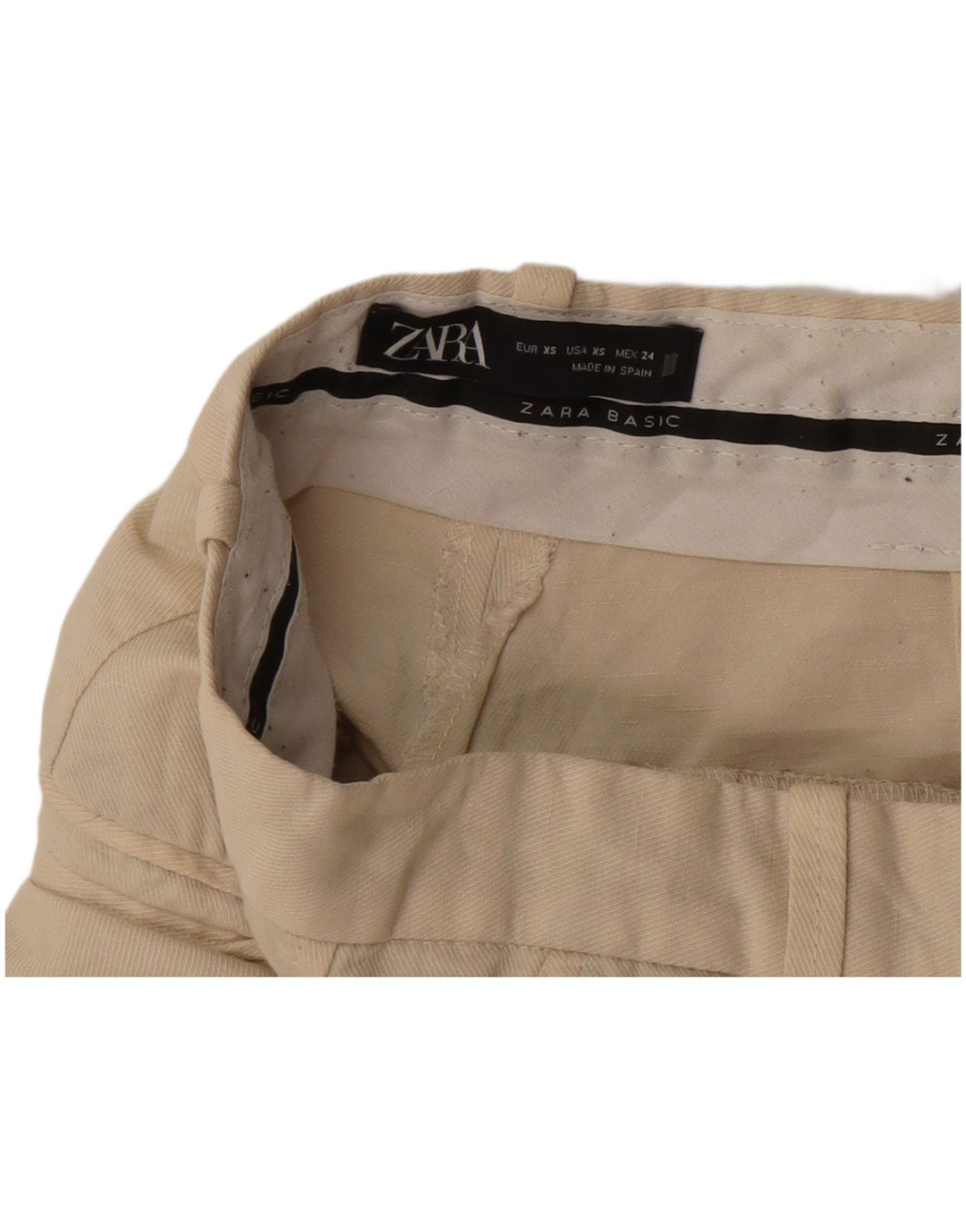 Zara ženske chino hlače s bootcut XS W24 L30 bež