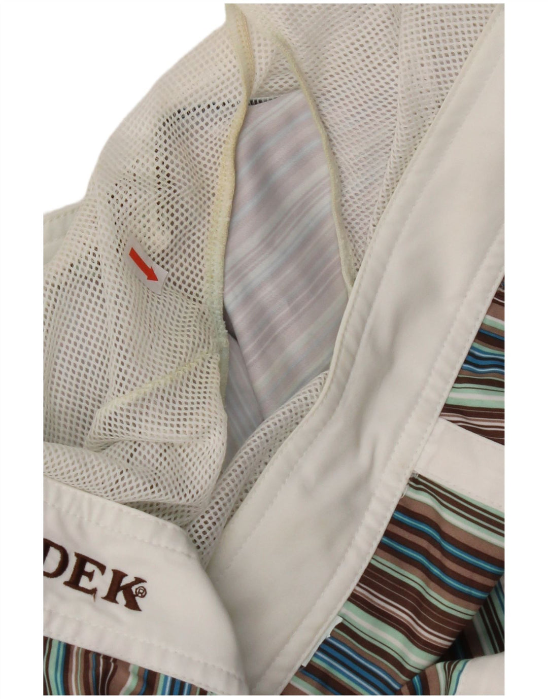 SUNDEK muške kratke hlače za kupanje srednjeg raznobojnog prugastog poliestera