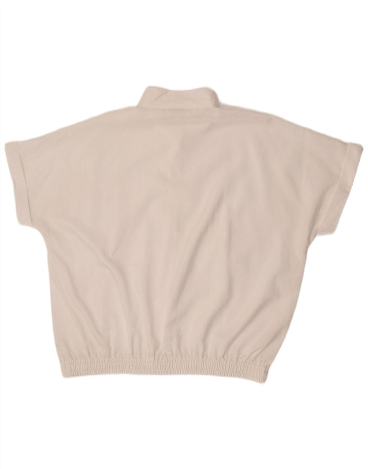 Lady Joy ženska prevelika košulja bluza kratkih rukava EU 44 XL bijela