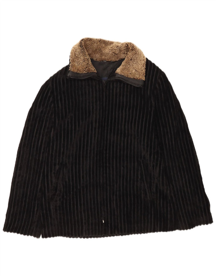 Mabrun ženska jakna od samta IT 44 srednje crne boje