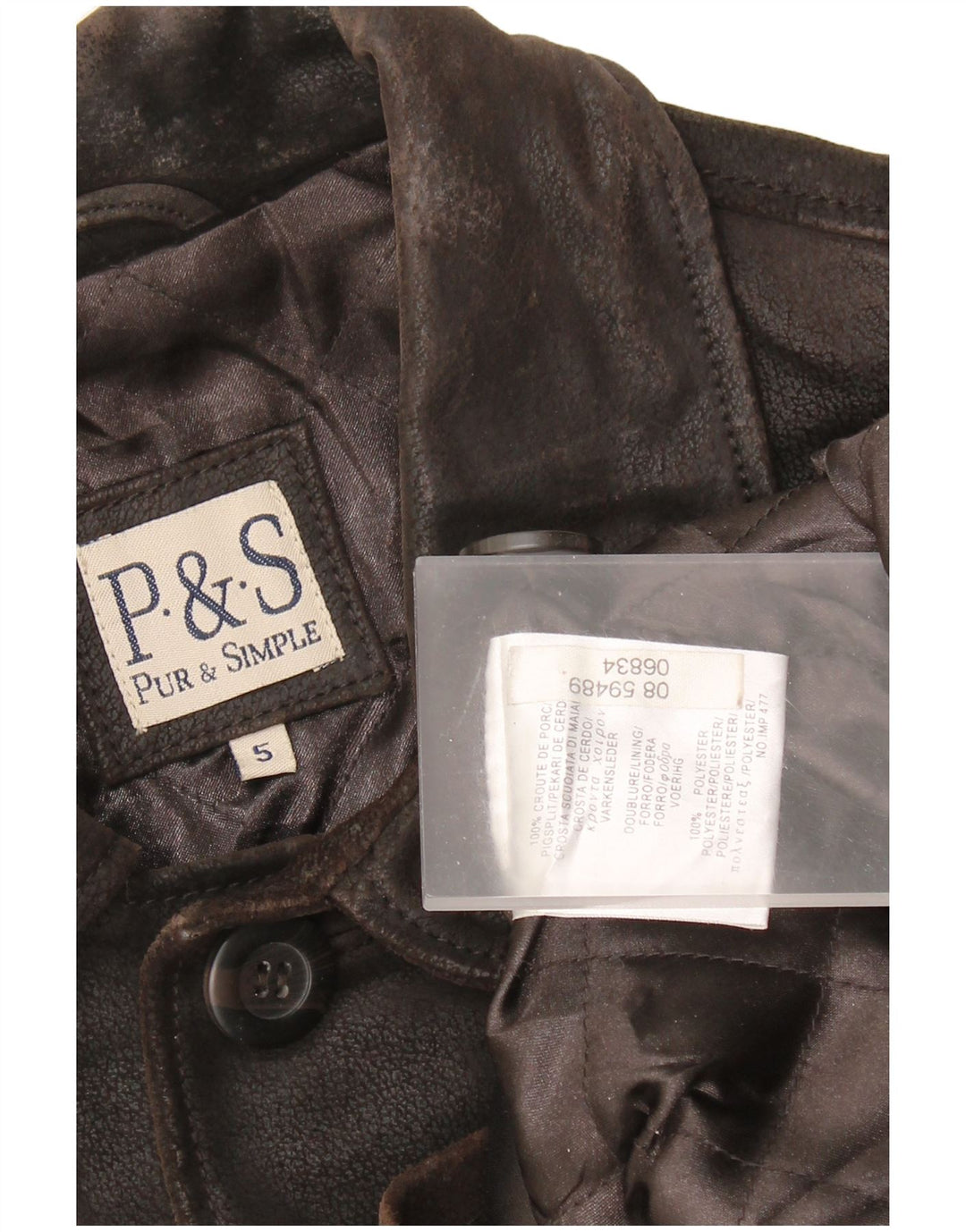 VINTAGE muška kožna jakna UK 42 XL smeđa koža