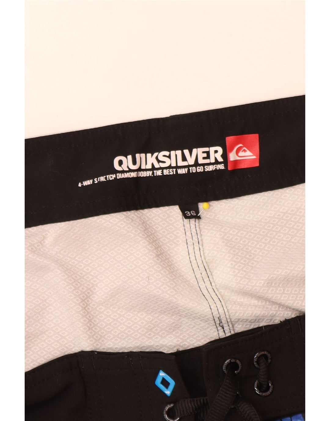 Quiksilver muške kratke hlače za plivanje veliki plavi geometrijski poliester