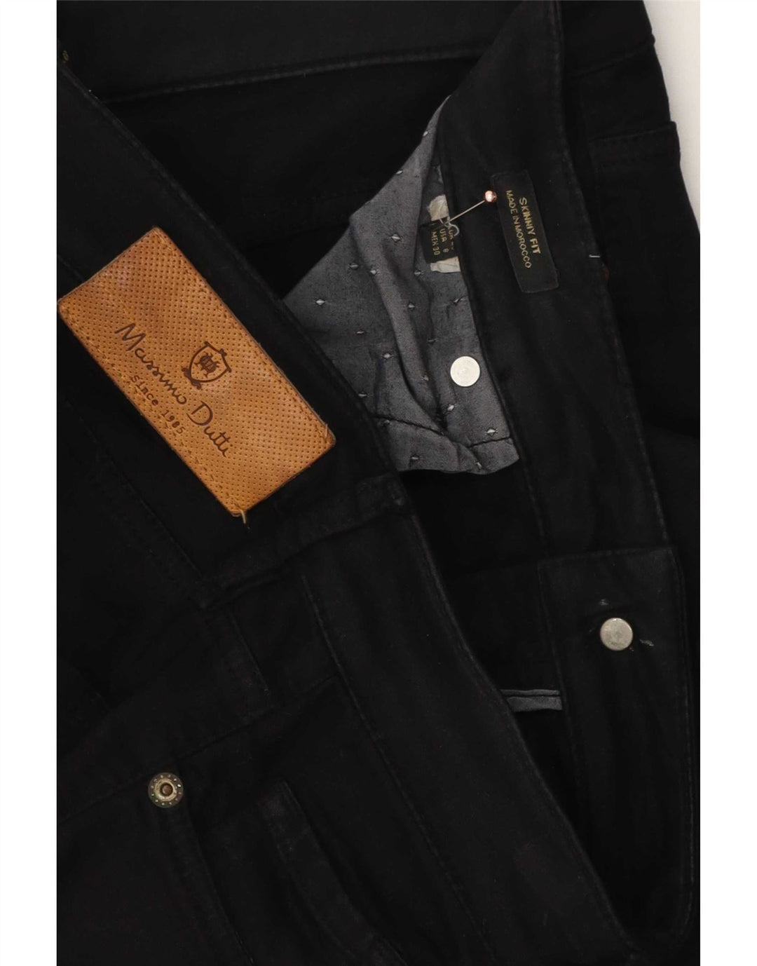 Ženske uske traperice Massimo Dutti EU 40 srednje W30 L29 crne