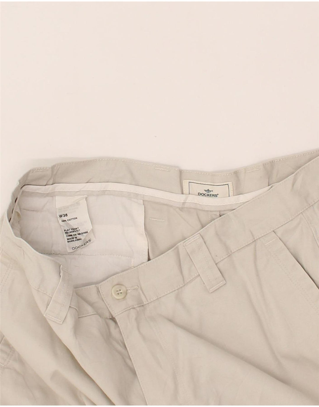 DOCKERS Mens Cargo Shorts W36 Large White Cotton Vintage Dockers and Second-Hand Dockers from Messina Hembry 