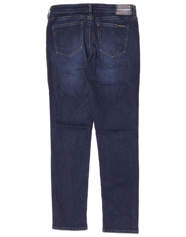 Ženske uske traperice Calvin Klein W31 L30 plavi pamuk