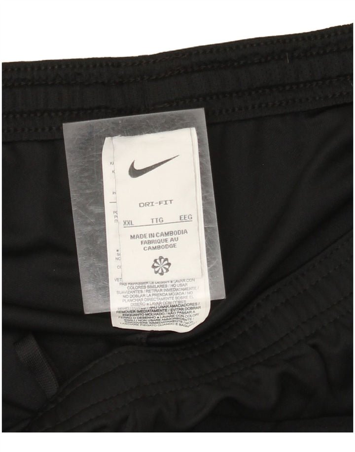 NIKE muške Dri Fit sportske kratke hlače 2XL crni poliester