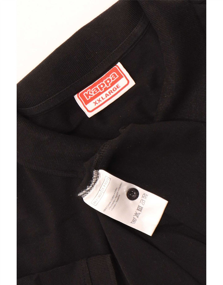 Kappa muška polo majica 2XL crni pamuk