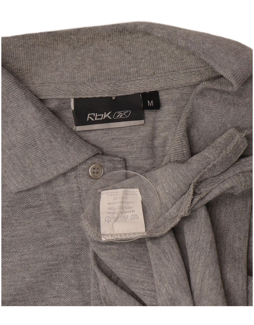 Reebok muška polo majica srednje sivi pamuk
