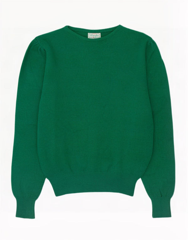 Benetton ženski džemper s lađastim izrezom IT 48 XL Zelena djevičanska vuna