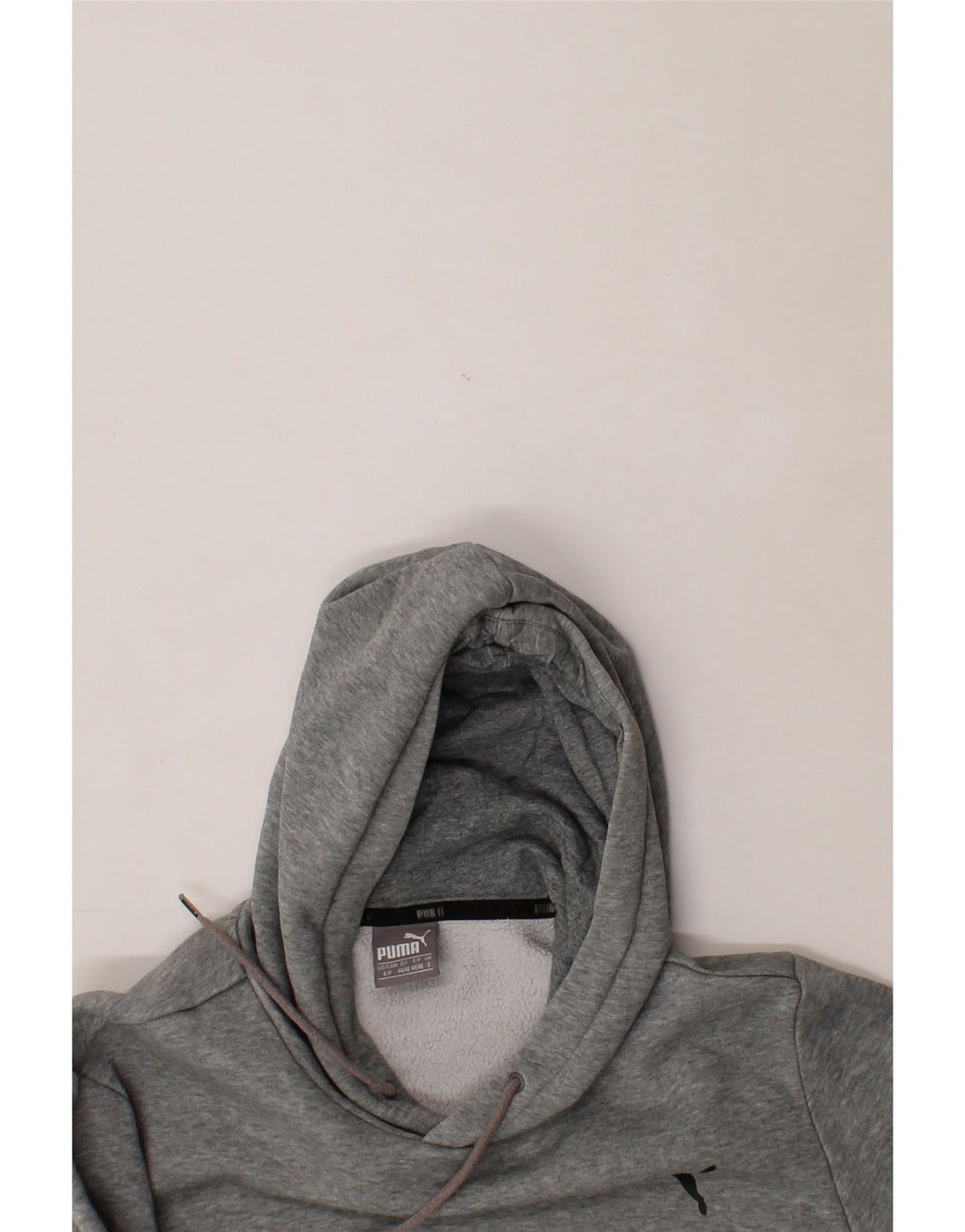 PUMA Mens Hoodie Jumper Small Grey Cotton Vintage Puma and Second-Hand Puma from Messina Hembry 