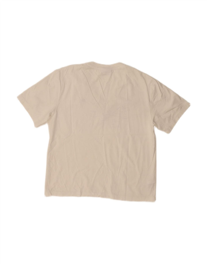 LACOSTE Womens T-Shirt Top Size 38 Medium White Cotton