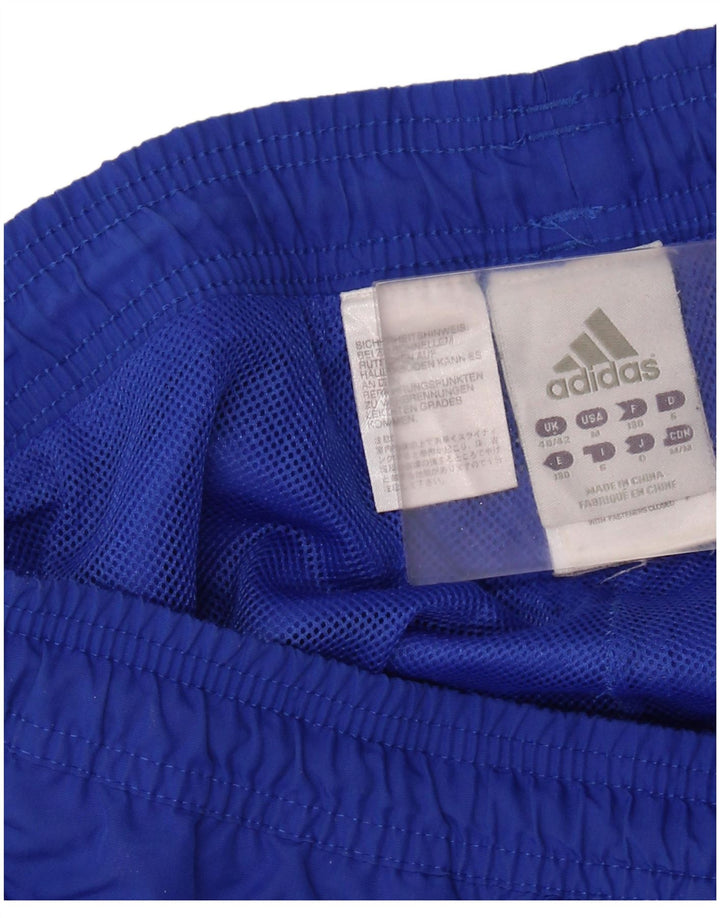 ADIDAS muške trenirke hlače Joggers UK 40/42 srednje plave boje