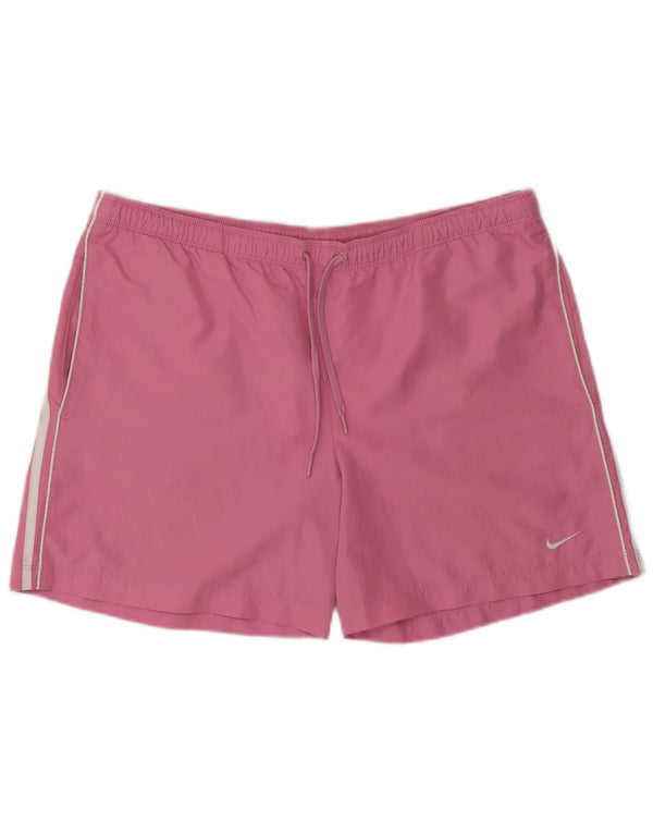 Nike Womens Sport Shorts UK 14 Medium Pink