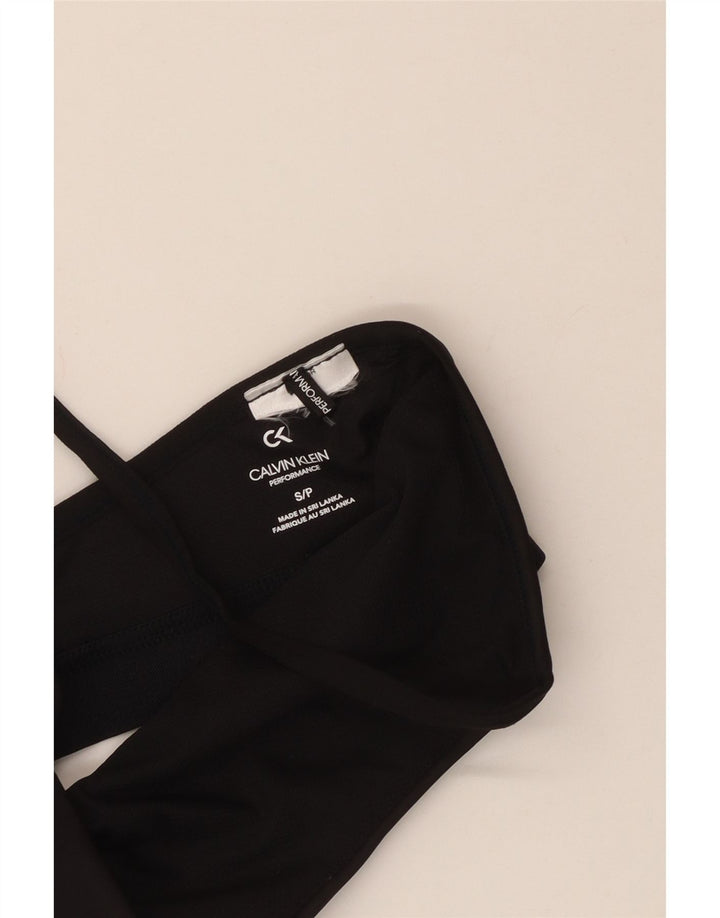 CALVIN KLEIN Ženski sportski grudnjak s grafičkim motivima UK 8 Mali crni