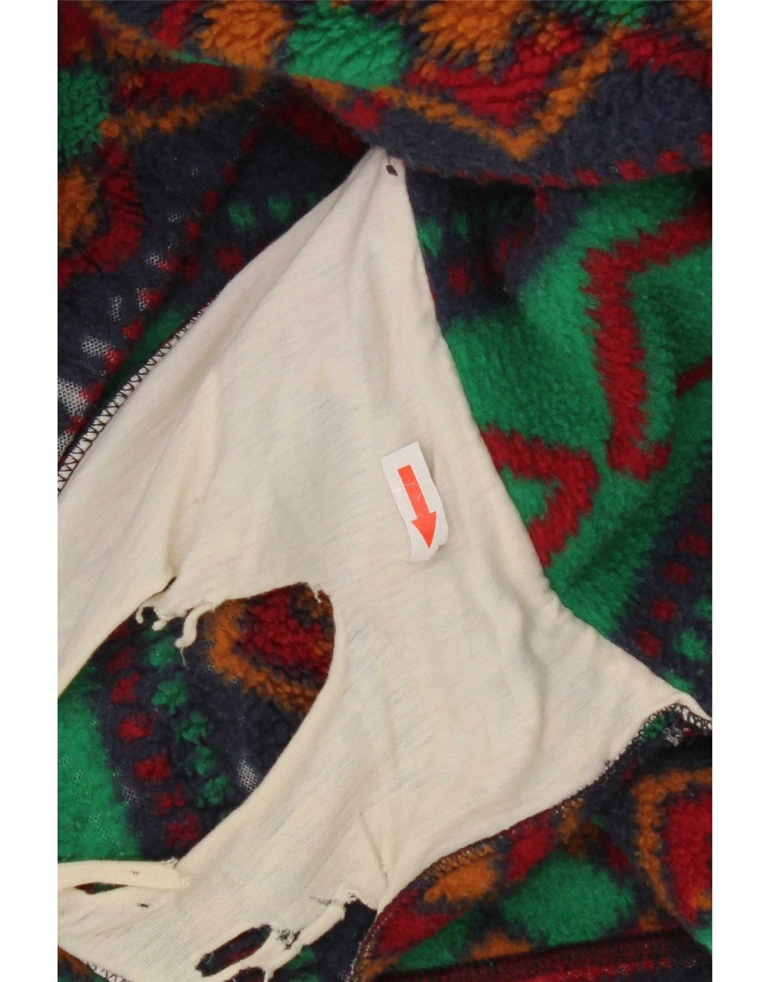 Vintage muška jakna od flisa UK 42 XL Višebojni geometrijski