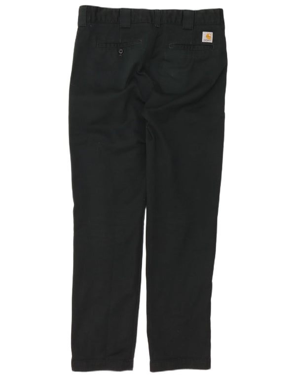 Carhartt muške uske chino hlače W32 L34 crni pamuk