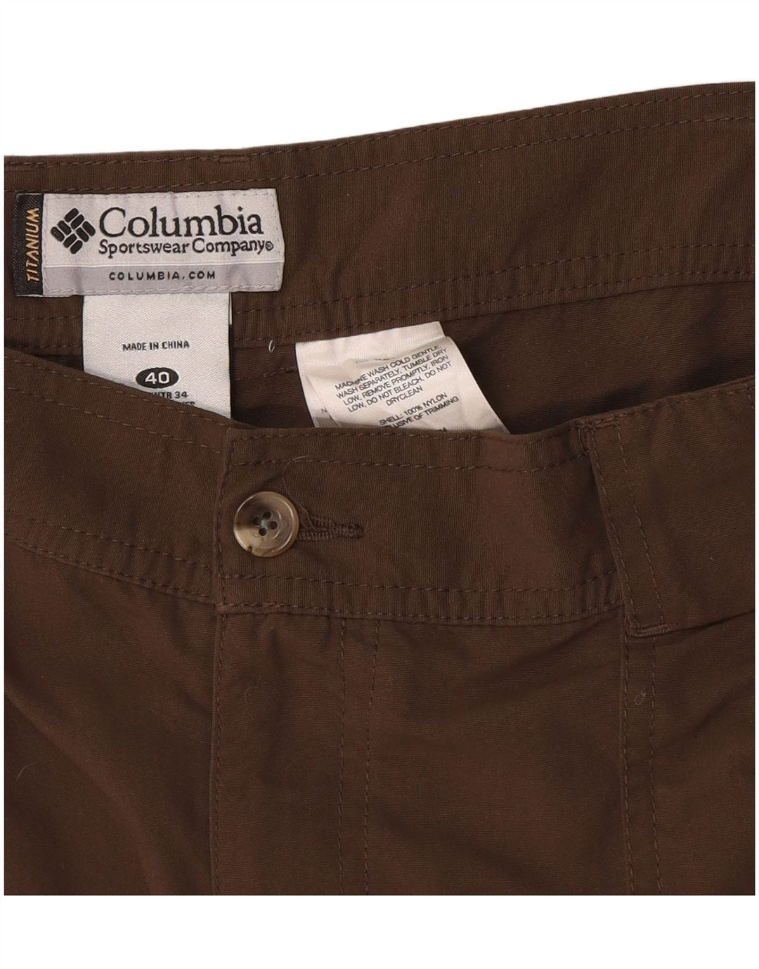 Columbia muške kargo kratke hlače W40 XL smeđi najlon