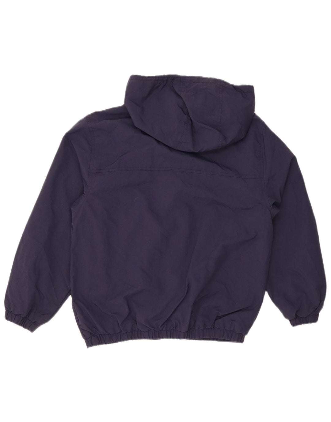ZARA Boys Hooded Windbreaker Jacket 9-10 Years Navy Blue Nylon