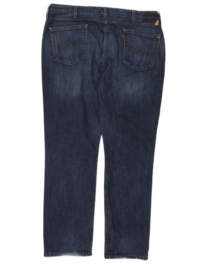 LEVI'S Muške uske traperice W40 L32 tamnoplavi pamuk