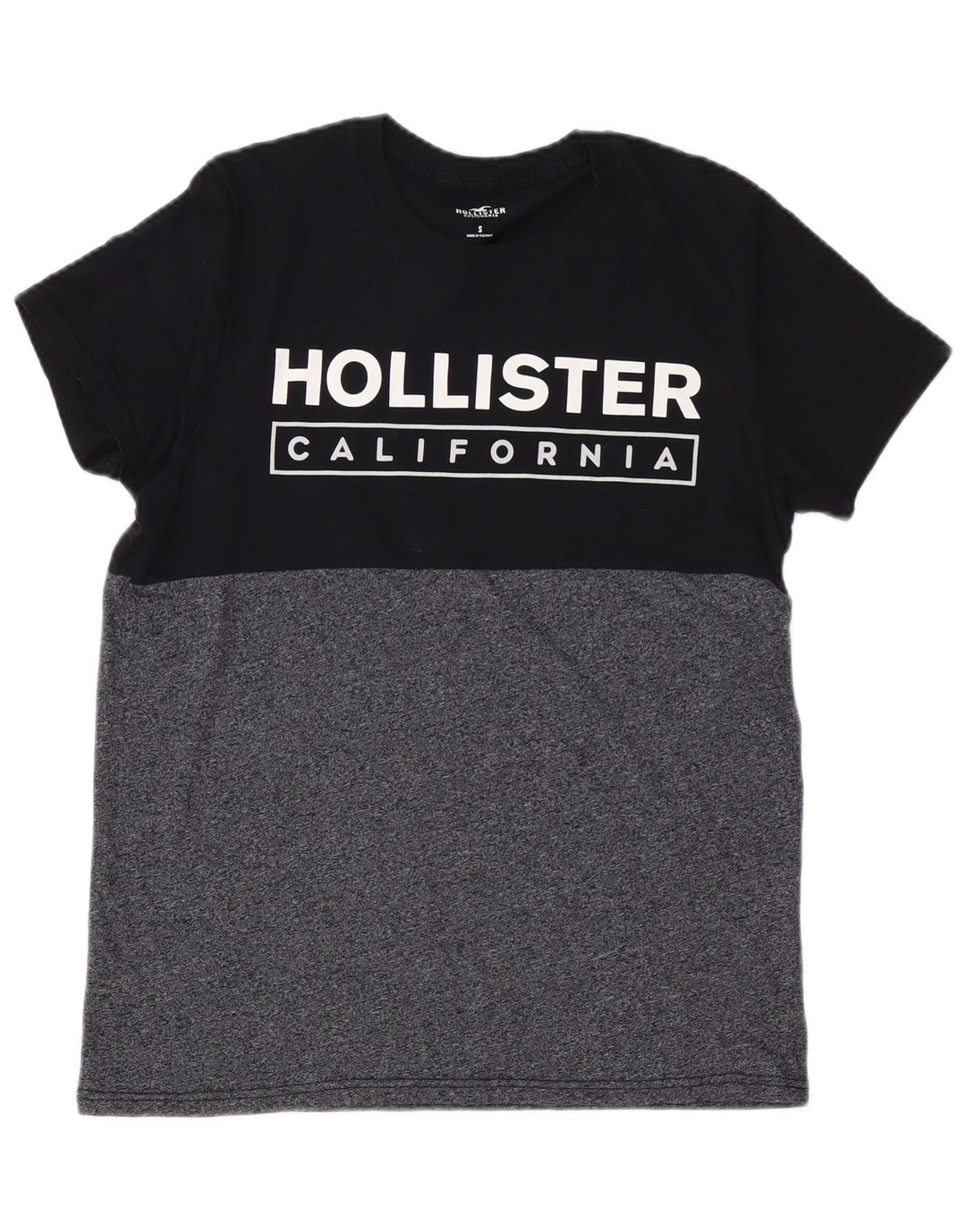 HOLLISTER Muška majica kratkih rukava s grafičkim motivima Mala crna boja