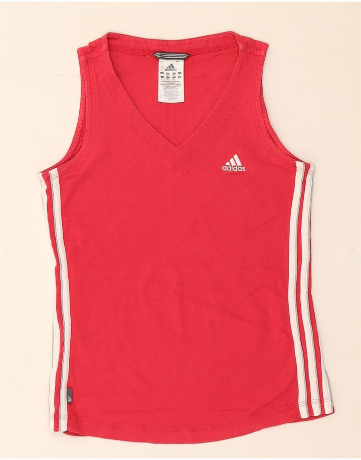 Adidas ženski prsluk UK 10 mali crveni pamuk