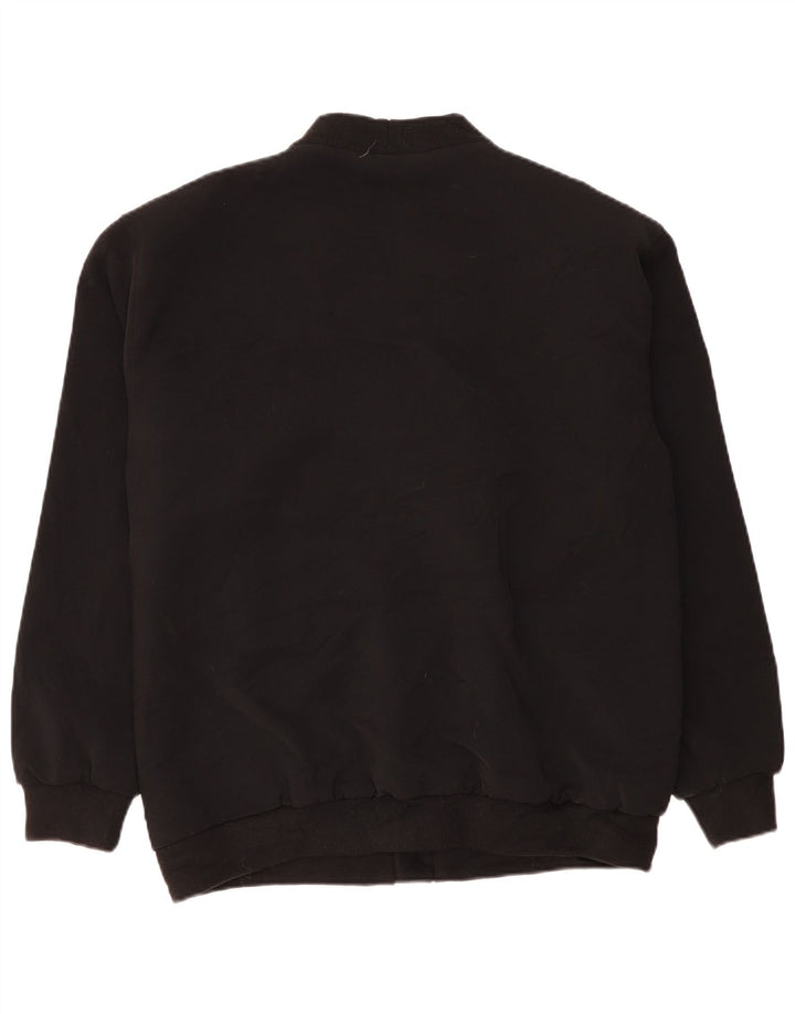 VINTAGE muška bomber jakna UK 42 XL crni poliester u boji