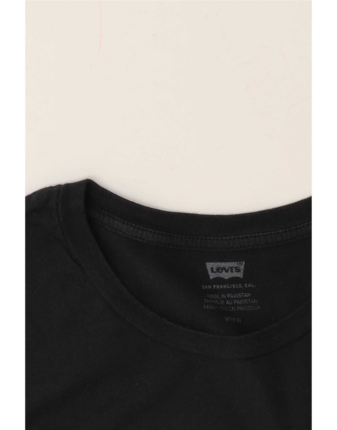 Gornji dio Levi's majice kratkih rukava s velikim grafičkim motivima UK 10 Small Black
