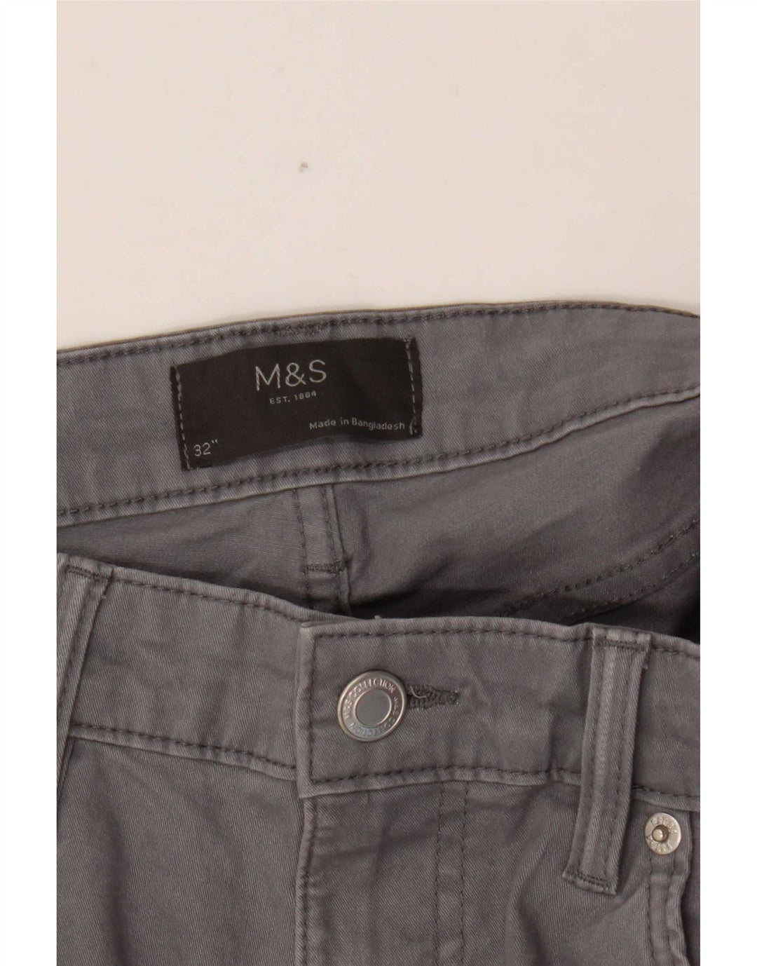 Marks & Spencer muške ležerne kratke hlače W32 srednje sivi pamuk