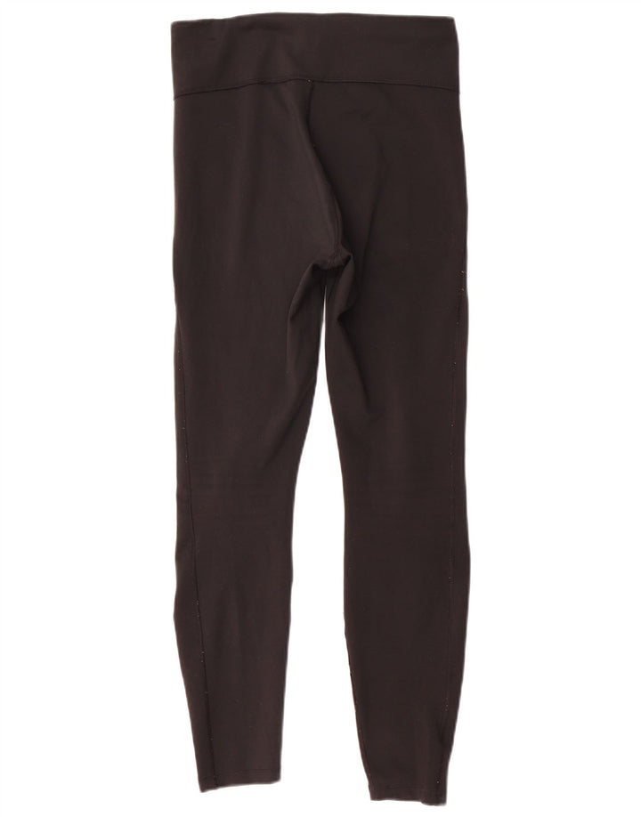 NIKE Ženske Dri Fit Leggings UK 12 Srednji crni poliester