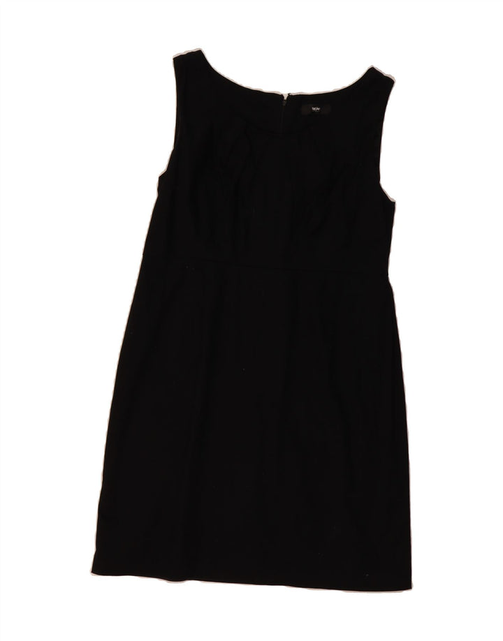 MOSSIMO Womens Sleeveless Shift Dress UK 16 Large Black Cotton Vintage Mossimo and Second-Hand Mossimo from Messina Hembry 