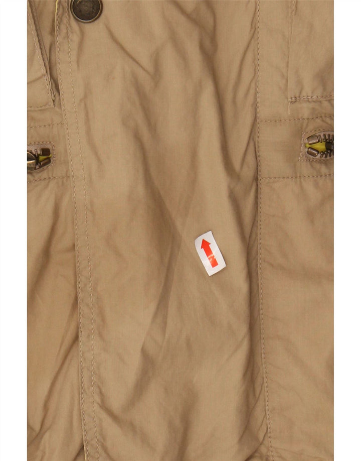 CIESSE PIUMINI Mens Utility Jacket IT 48 Medium Beige Cotton
