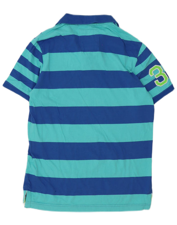 Superdry muška klasična polo majica XL s plavim prugama, pamuk