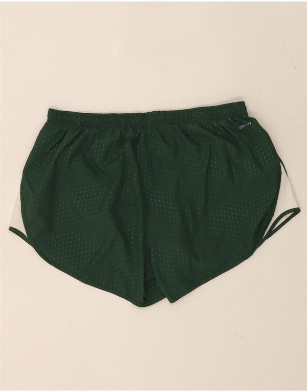 Nike Ženske Dri Fit Sportske kratke hlače UK 14 Poliester s velikim zelenim točkama