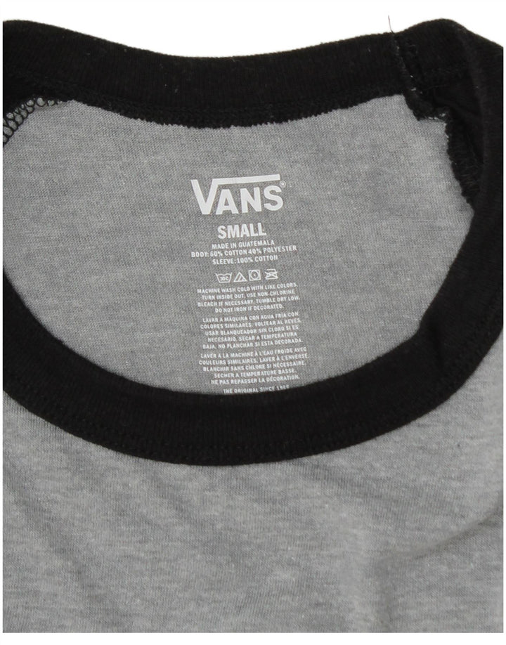 Vans Muški gornji dio s 3/4 rukavima, mali sivi pamuk