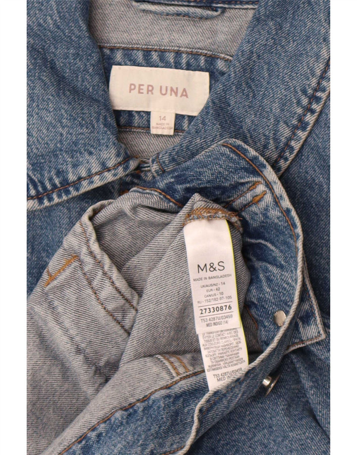 Marks & Spencer ženska Per Una traper jakna UK 14 Large Blue Cotton
