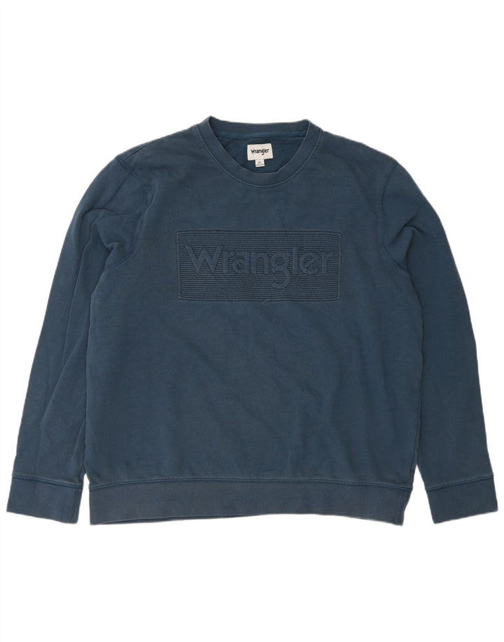 WRANGLER Muška majica s grafičkim motivima XL plavi pamuk