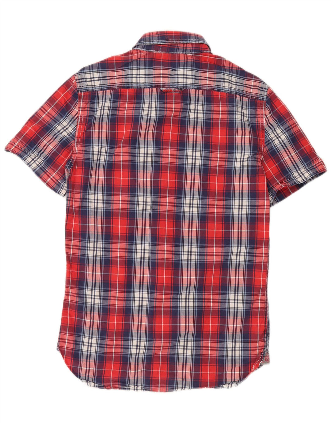 Superdry muška majica kratkih rukava, mali crveni karirani pamuk