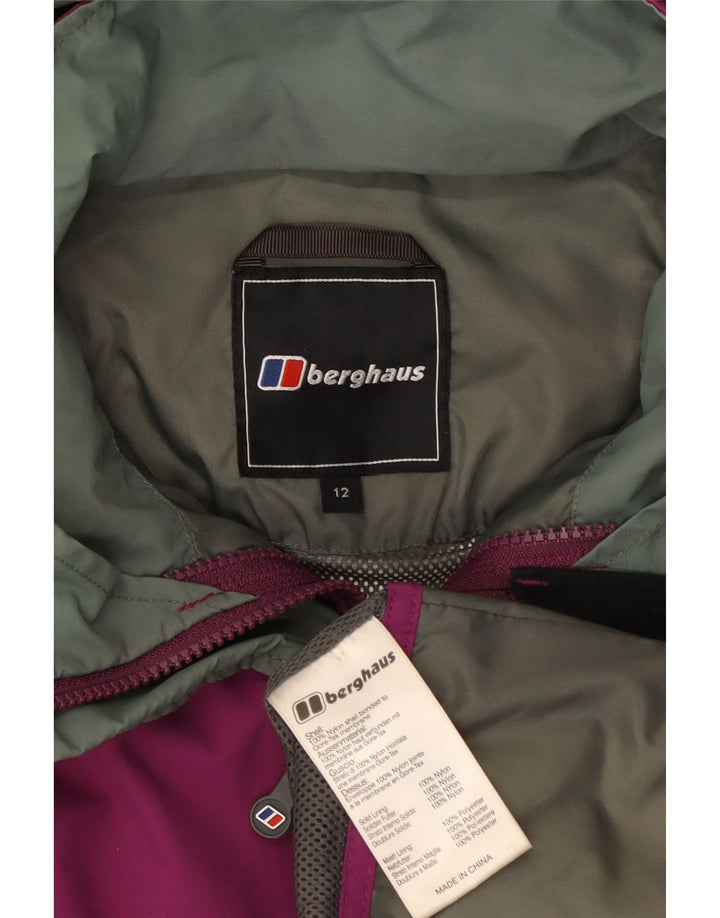 Berghaus ženska kišna jakna s kapuljačom UK 12 Srednje ljubičasti najlon