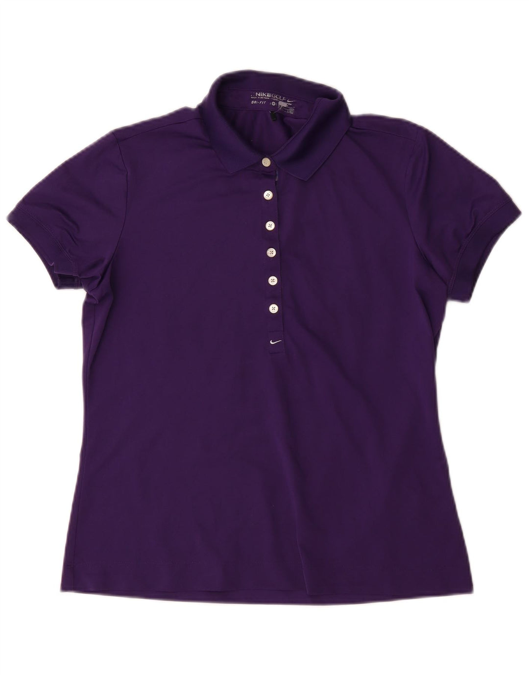 Nike ženska polo majica Dri Fit UK 12/14 Srednje ljubičasti poliester