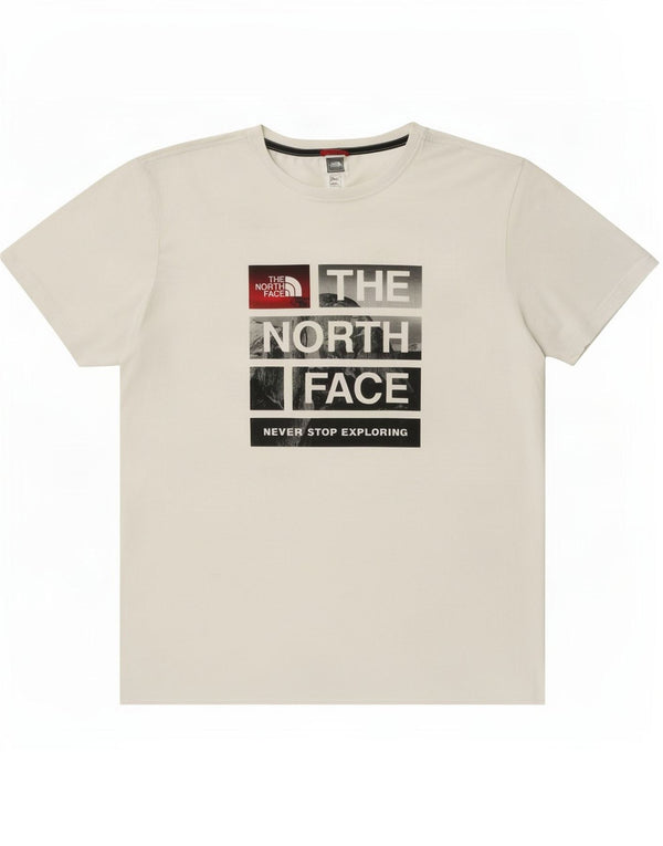 The North Face muška majica kratkih rukava s grafičkim motivima XL, bijeli pamuk