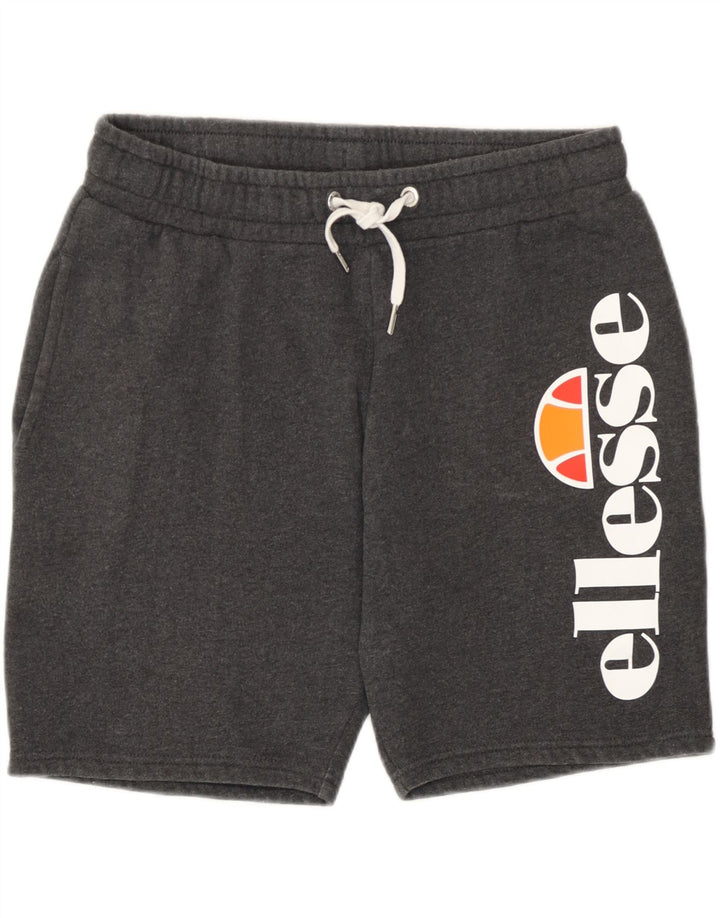 Ellesse muške grafičke sportske kratke hlače srednje sive boje od pamuka